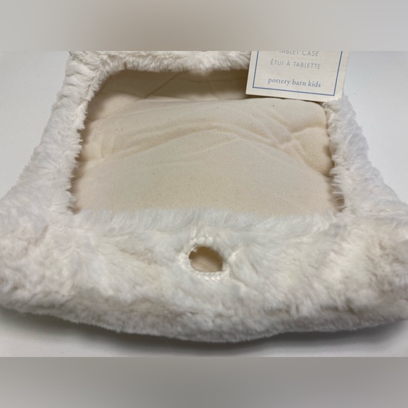 Tablet case (white soft fuzzy cover) NWT - Picture 6 of 6
